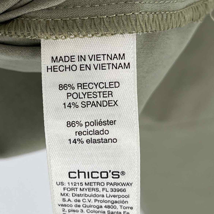 Size L Chico's Green Shirt