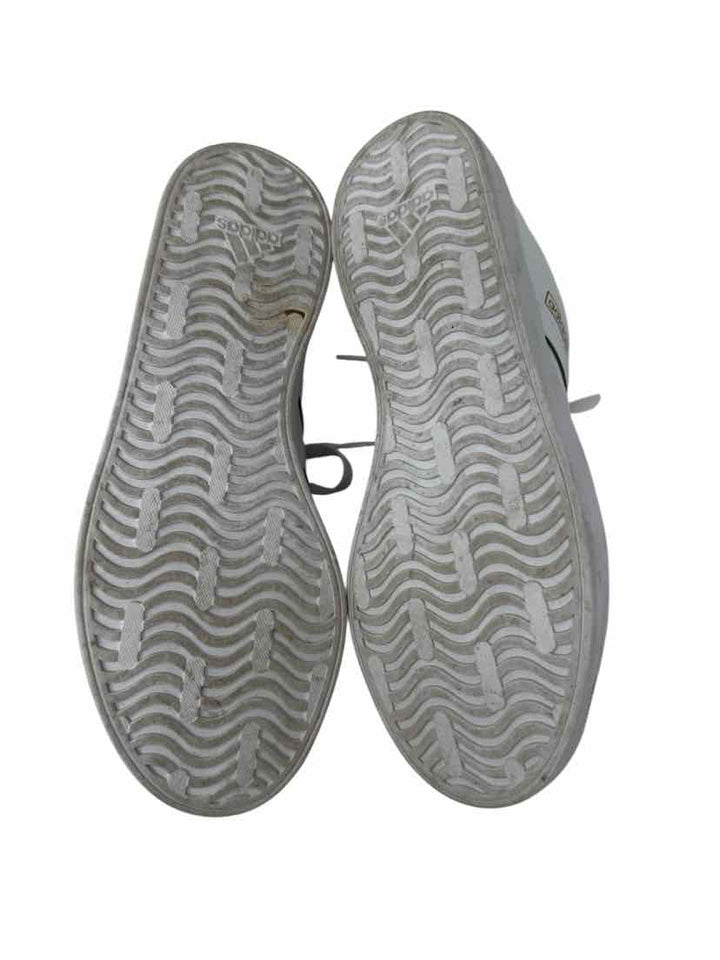 Shoe Size 40.5 Adidas White Leather Sneakers