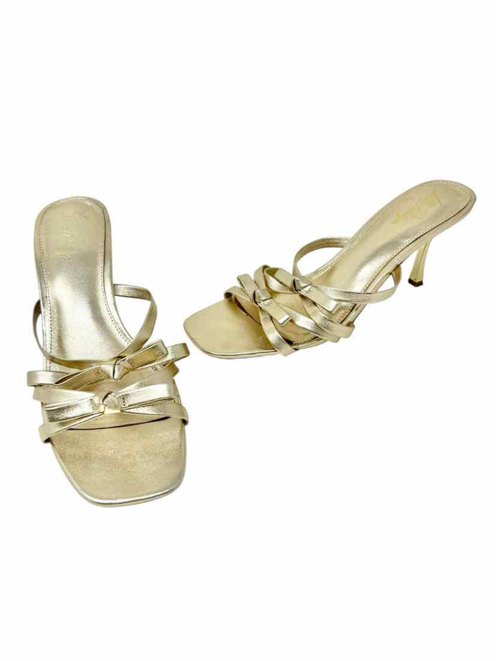Shoe Size 9 Lilly Pulitzer Gold Leather Sandals