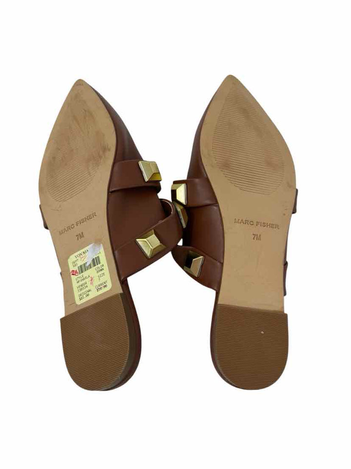 Shoe Size 7 MARC FISHER Tan Flats