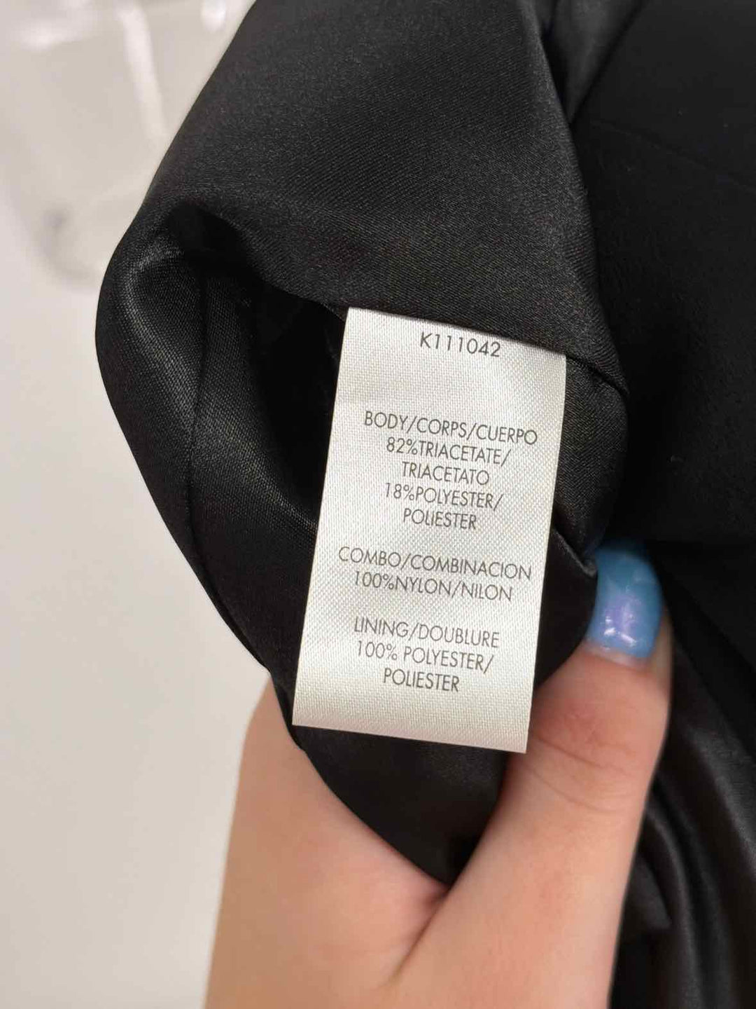 Size 12 KAY UNGER Black Dress