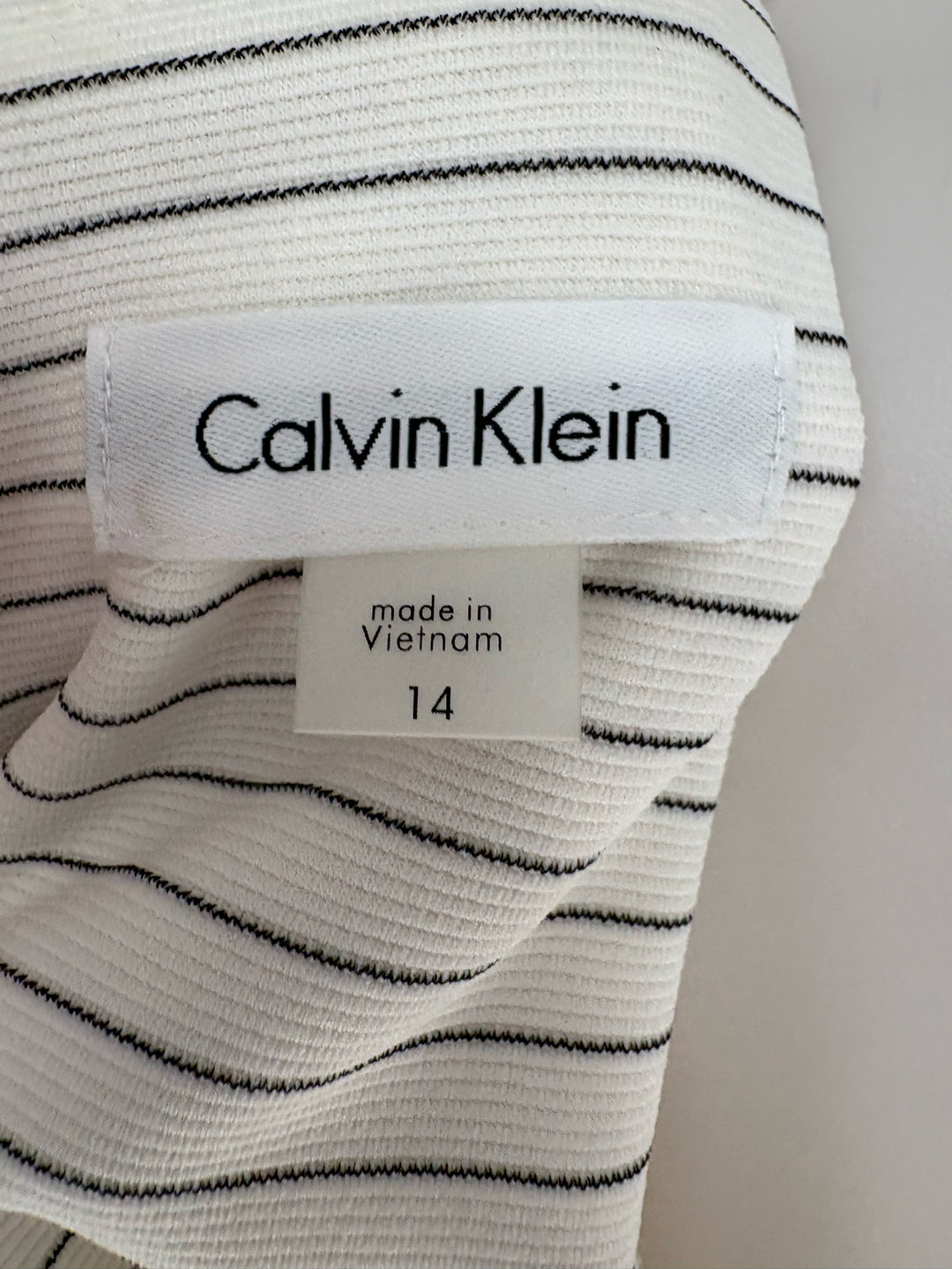 Size 14 Calvin Klein Ivory Dress