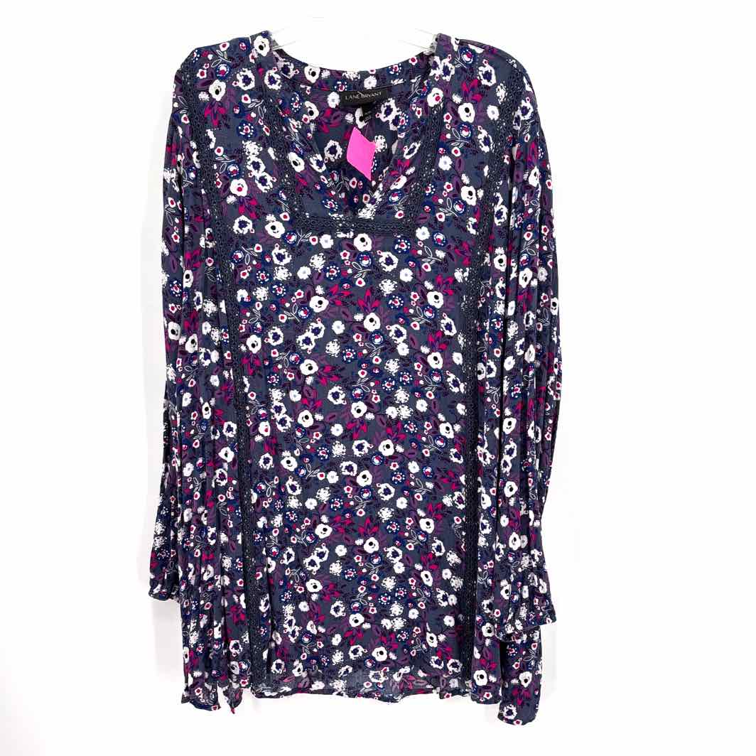 Size 26/28 LANE BRYANT Blue Shirt