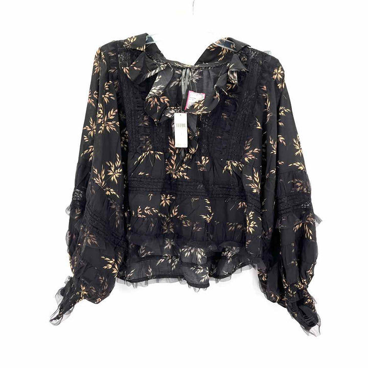 Size M Anthropologie Black Shirt