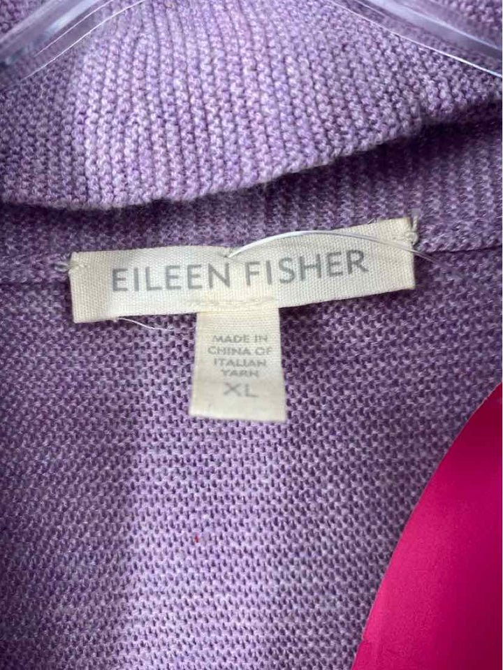 Size XL Eileen Fisher Purple Sweater