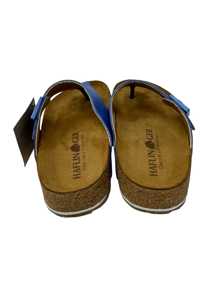 Shoe Size 37 Blue Leather Sandals