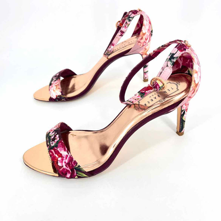 Shoe Size 39 TED BAKER Multi-Color Satin Sandals
