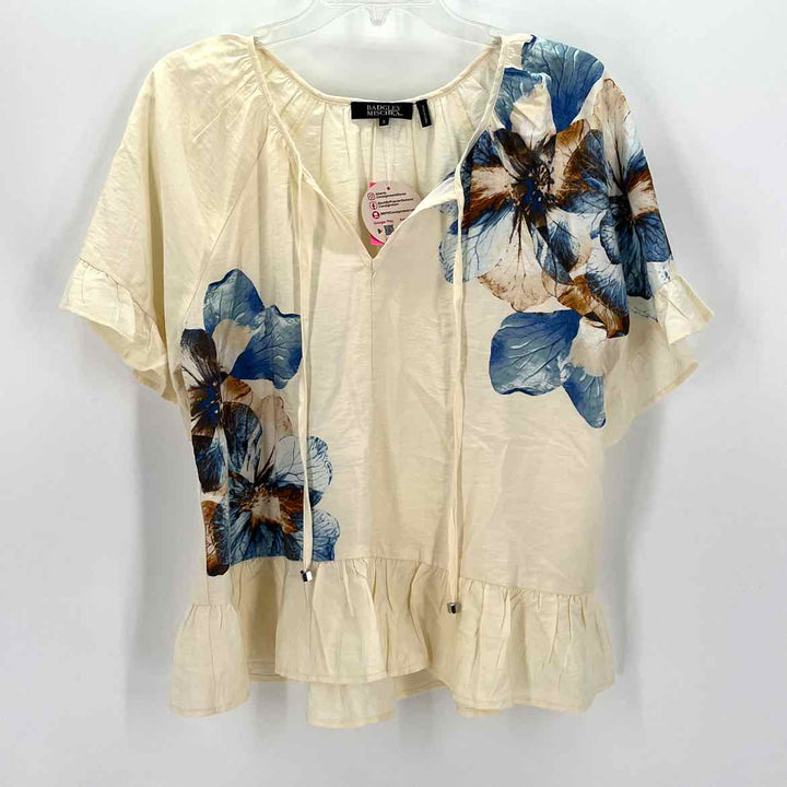 Size S Badgley Mischka Beige Shirt