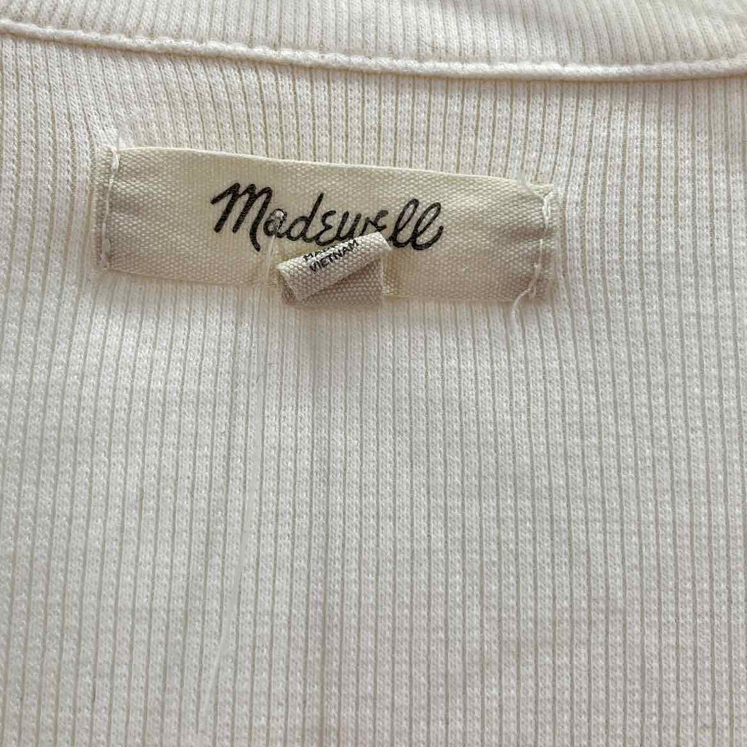 Size L MADEWELL Cream Shirt