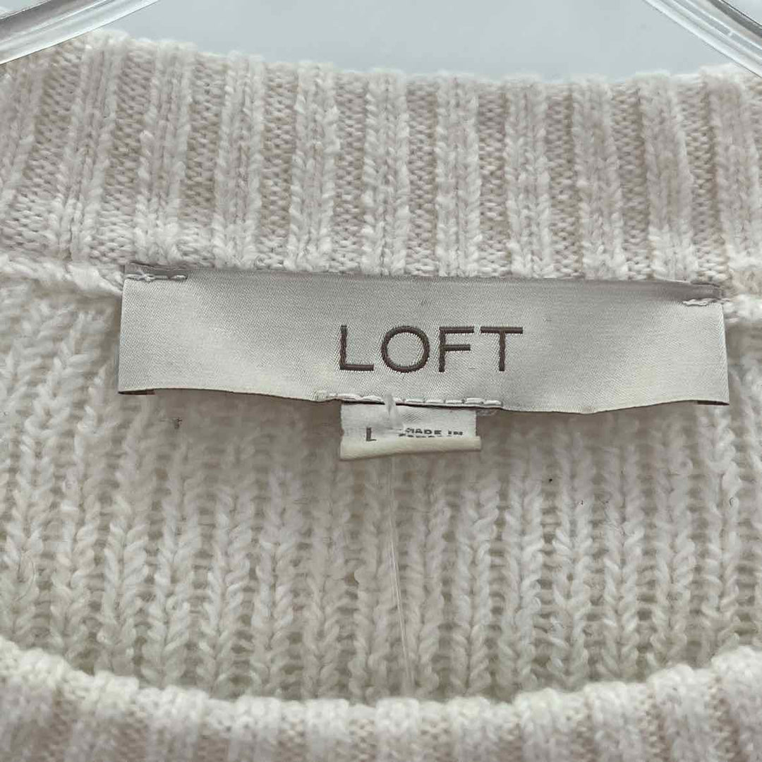 Size L LOFT Cream Sweater