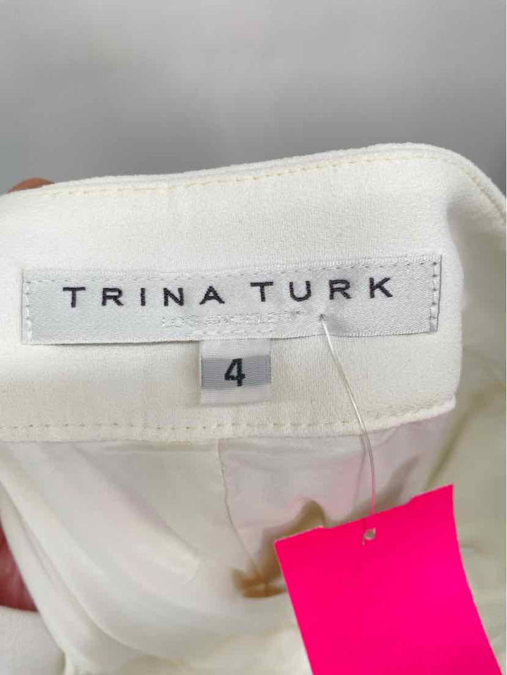 Size 4 TRINA TURK White Pants