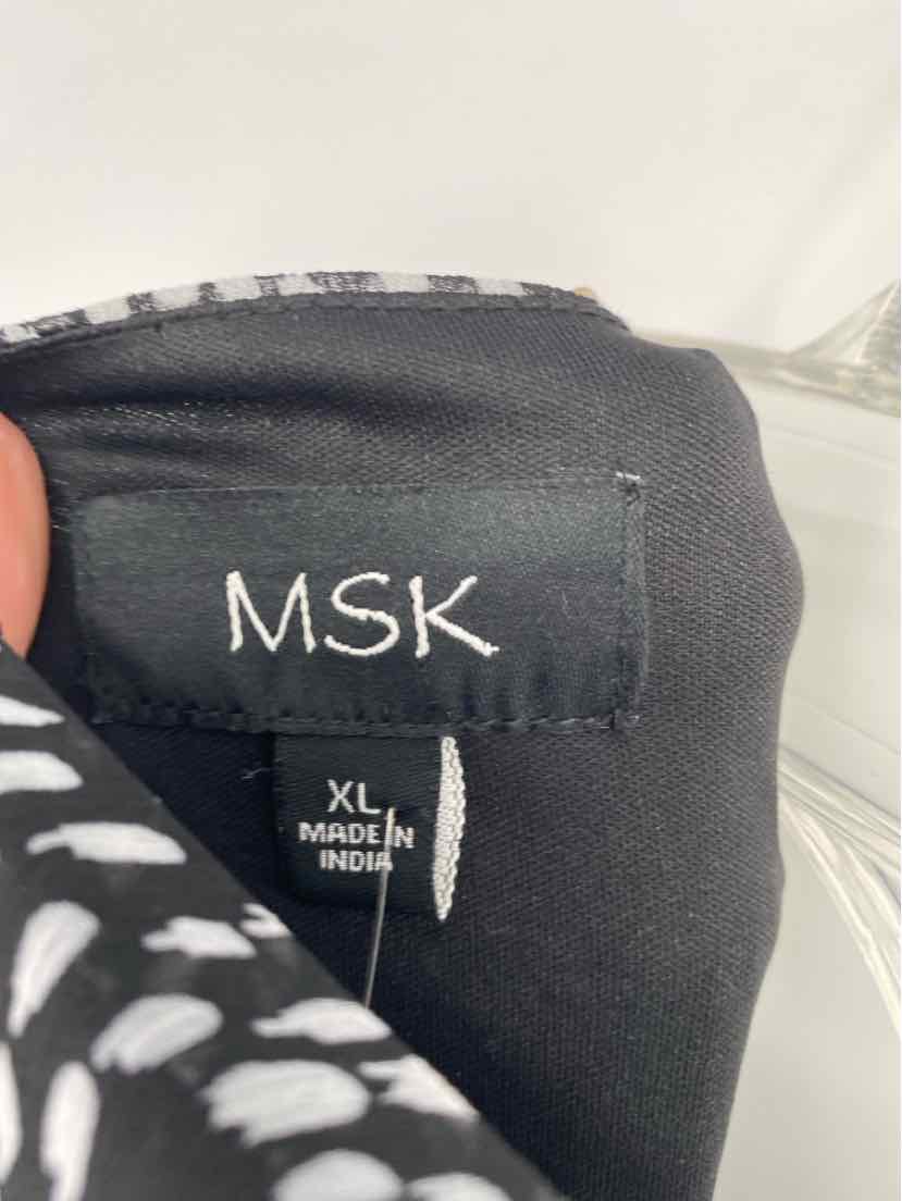 Size L MSK Black/White Dress