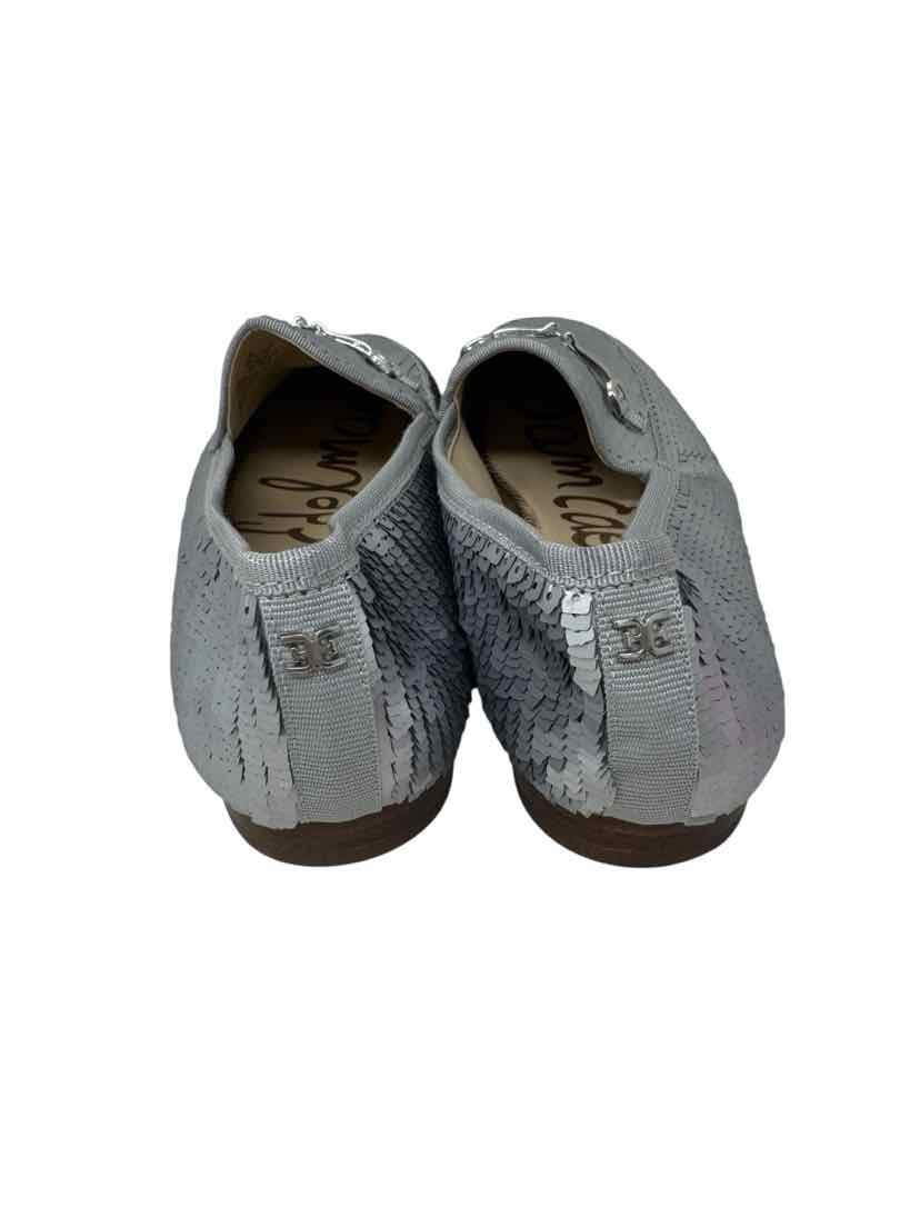 Shoe Size 6.5 Sam Edeleman Silver Loafers