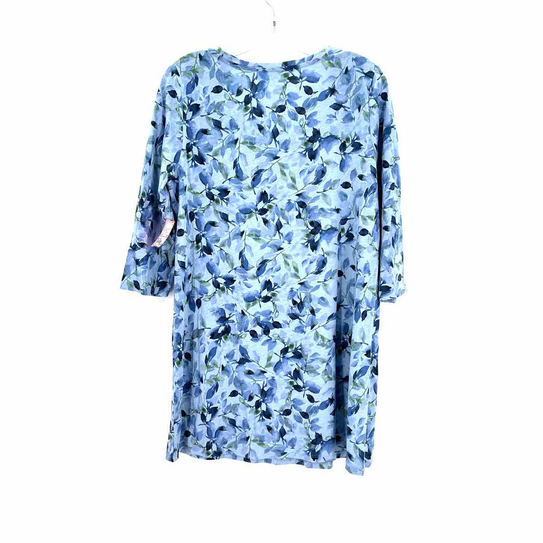 Size M J JILL Blue Cotton Shirt