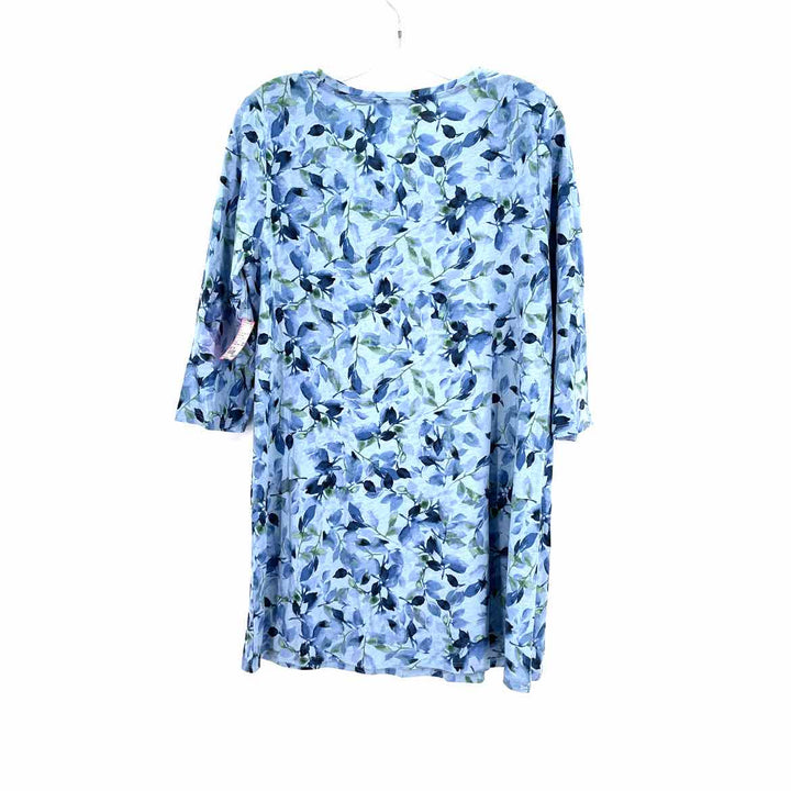 Size M J JILL Blue Cotton Shirt
