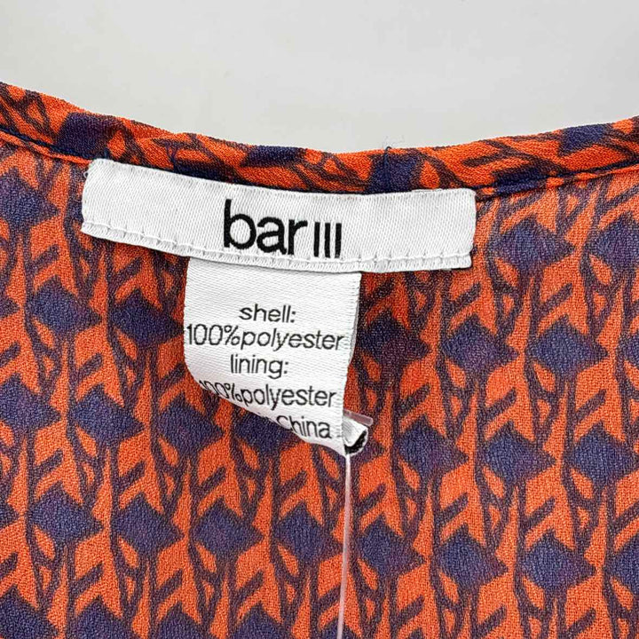 Size XS BAR 111 ORANGE PRINT Dress