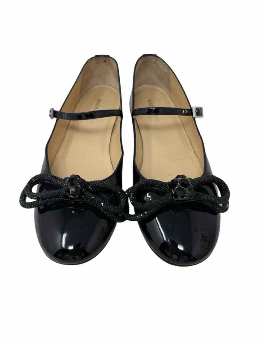 Shoe Size 39.5 Black PATENT Flats