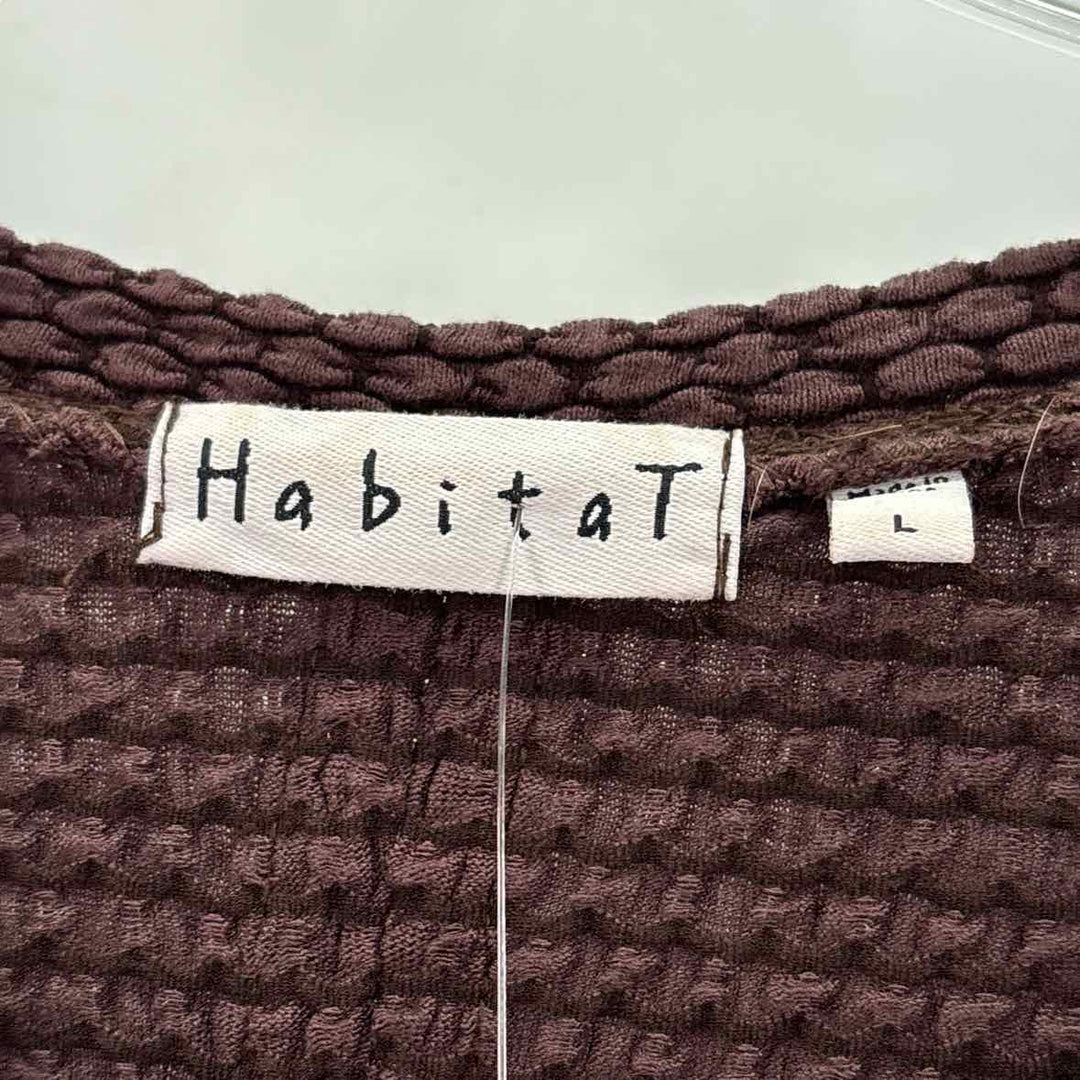 Size L Brown Knit Shirt