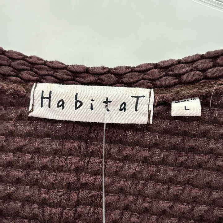Size L Brown Knit Shirt