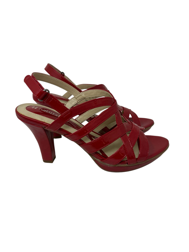 Shoe Size 7 Naturalizer Red PATENT Sandals