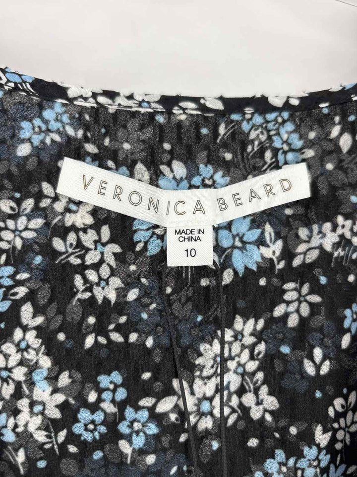 Size 10 VERONICA BEARD Blue Print Dress