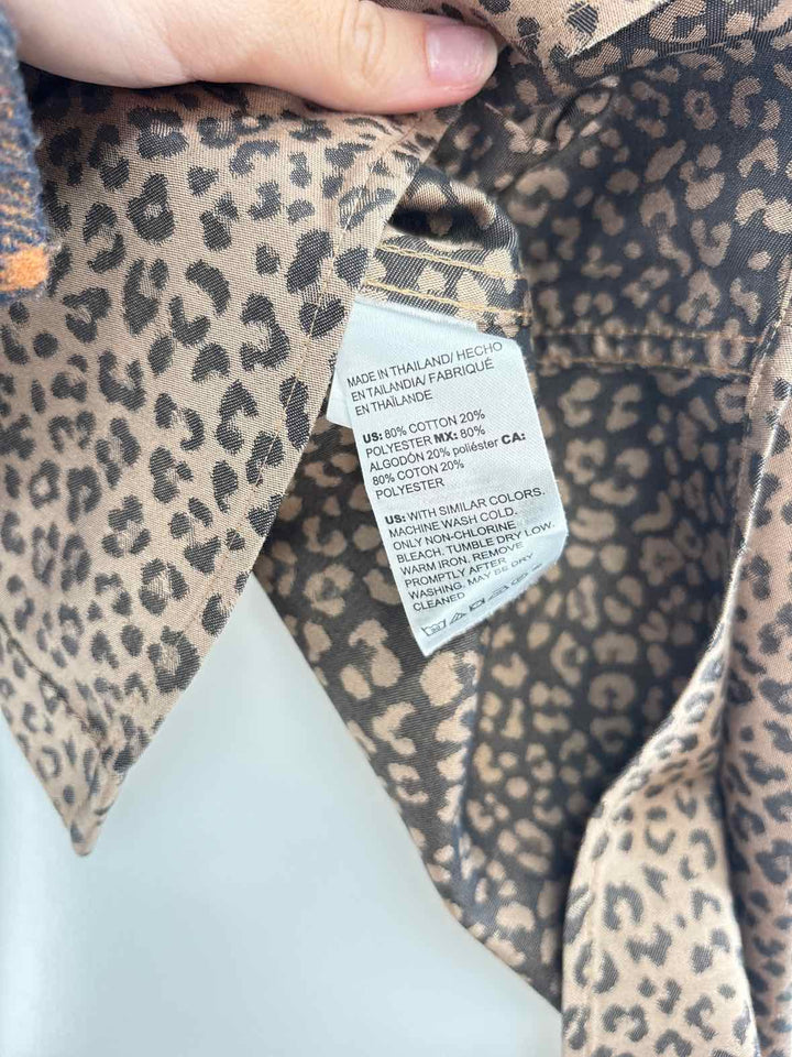 Size 14 Chico's Brown Print Shirt