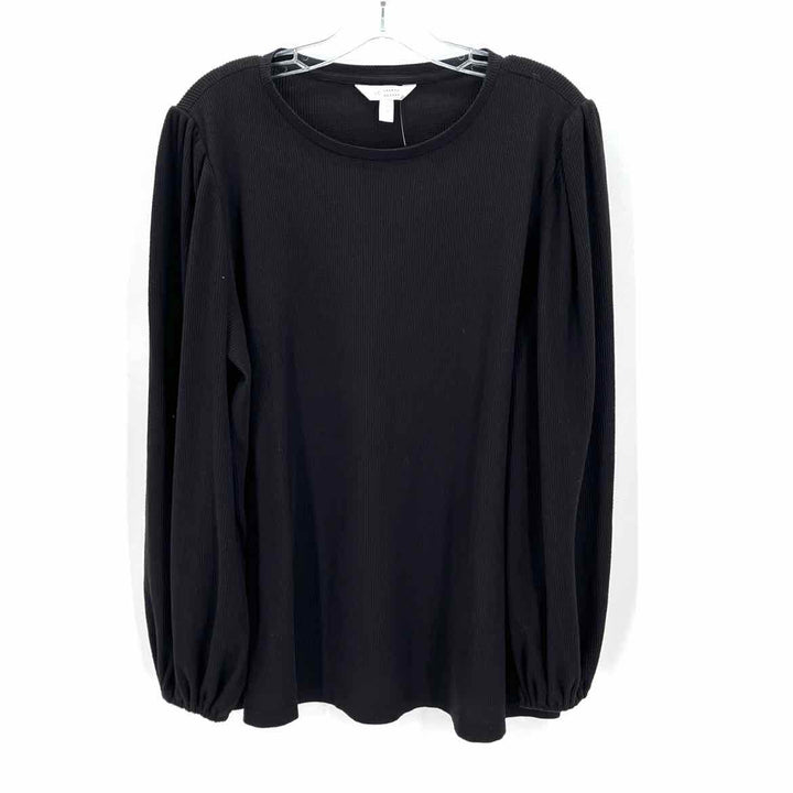 Size 1X LAUREN CONRAD Black Cotton Shirt