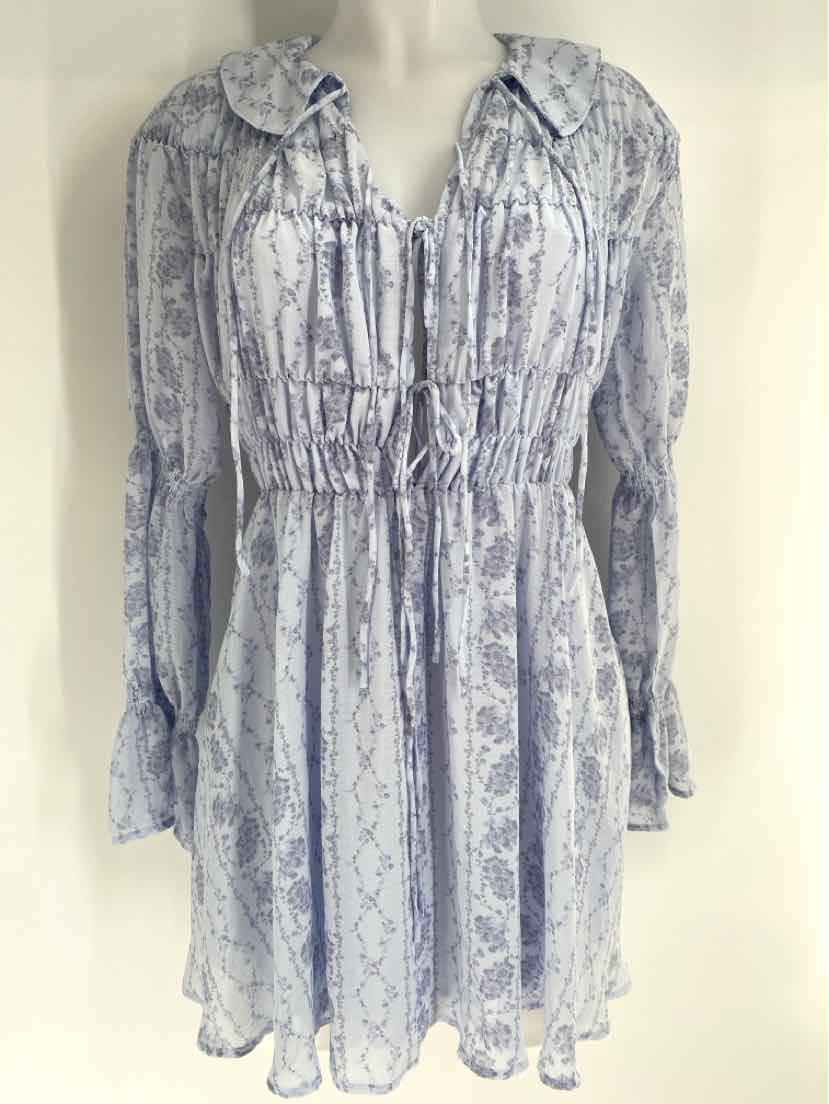 Size S KIMCHI & BLUE Blue Print Dress