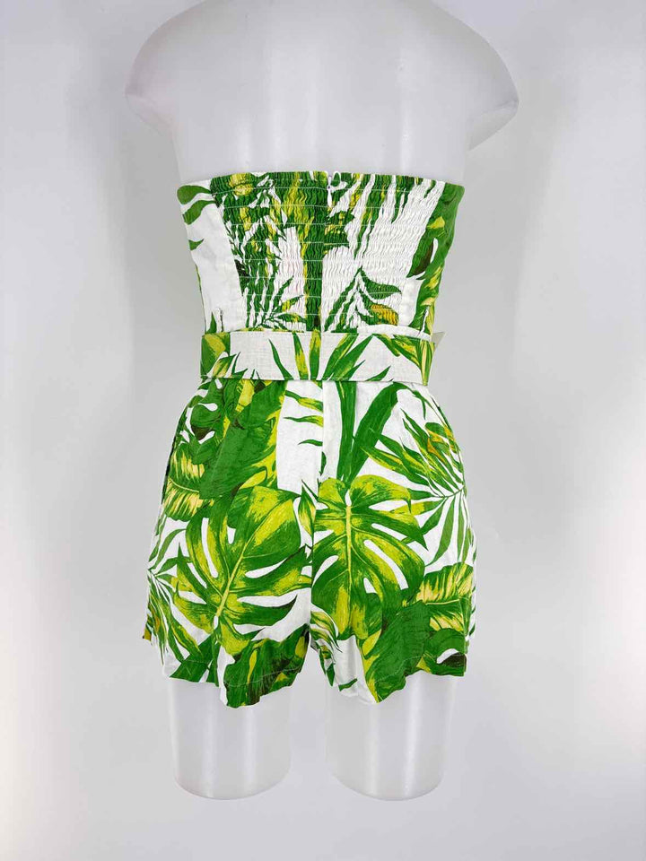 Size M Green Print Dress
