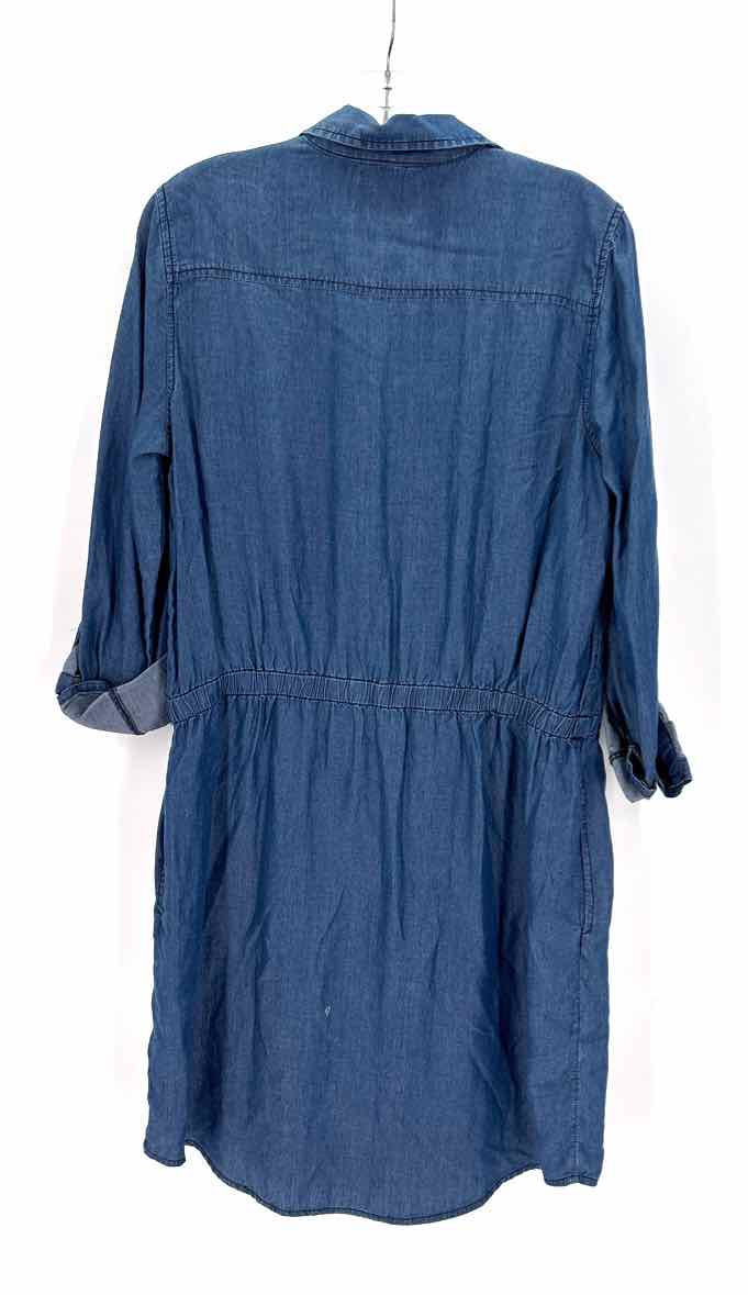 Size S BASS Navy Chambray Dress