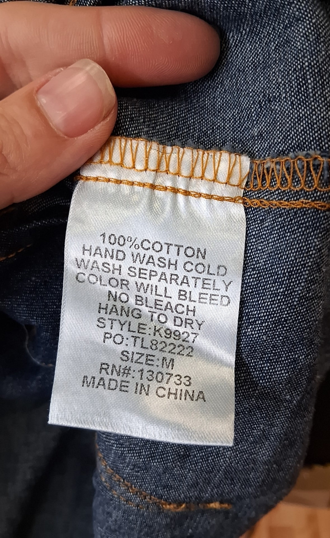 Size M Umgee Denim Shirt