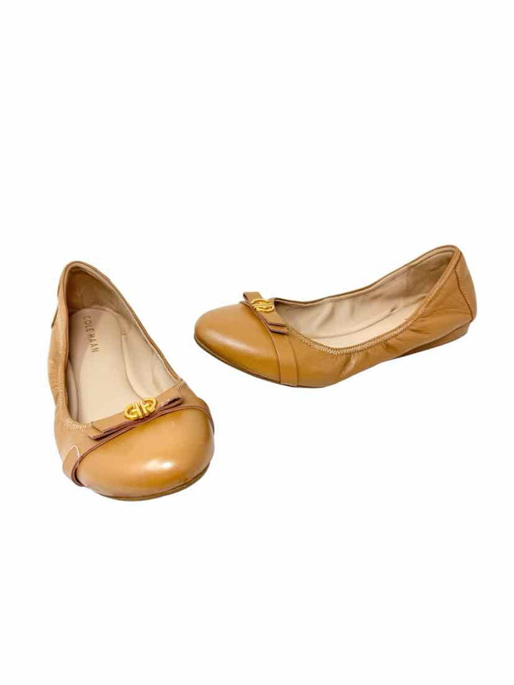 Shoe Size 7.5 Cole Haan Tan Leather Flats