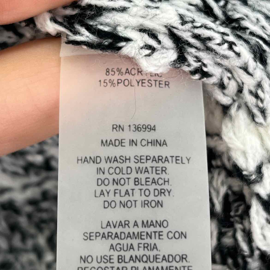Size S Black Tweed Sweater