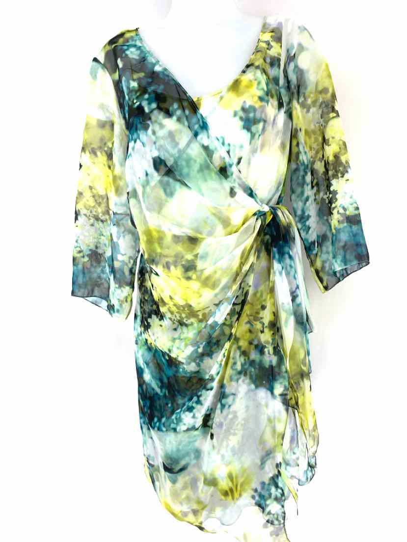 Size 10 KAY UNGER Teal Dress