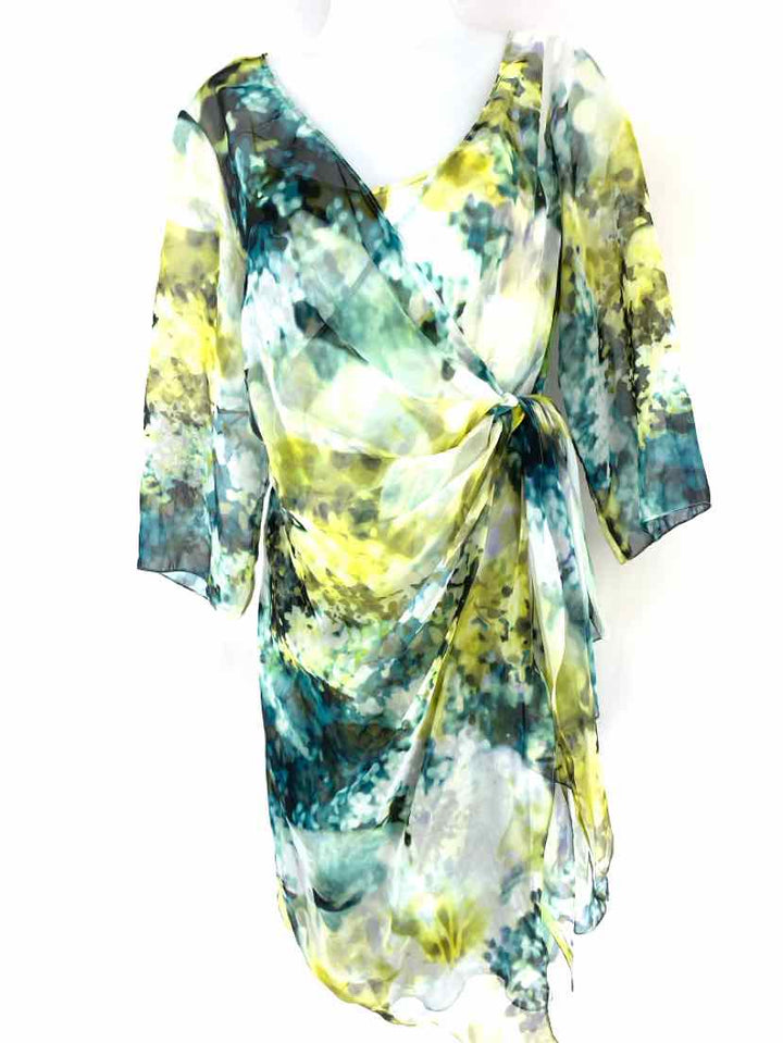 Size 10 KAY UNGER Teal Dress