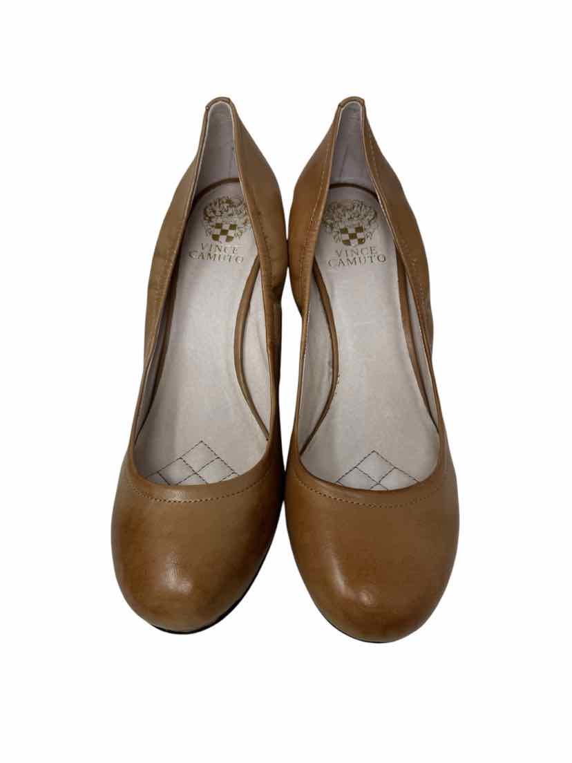 Shoe Size 10 Vince Camuto Tan Leather Pumps