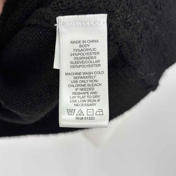 Size M CECE Black Knit Sweater