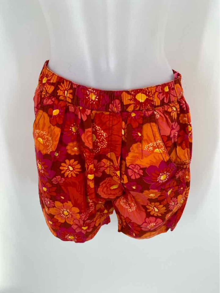 Size M FREE PEOPLE Orange Shorts