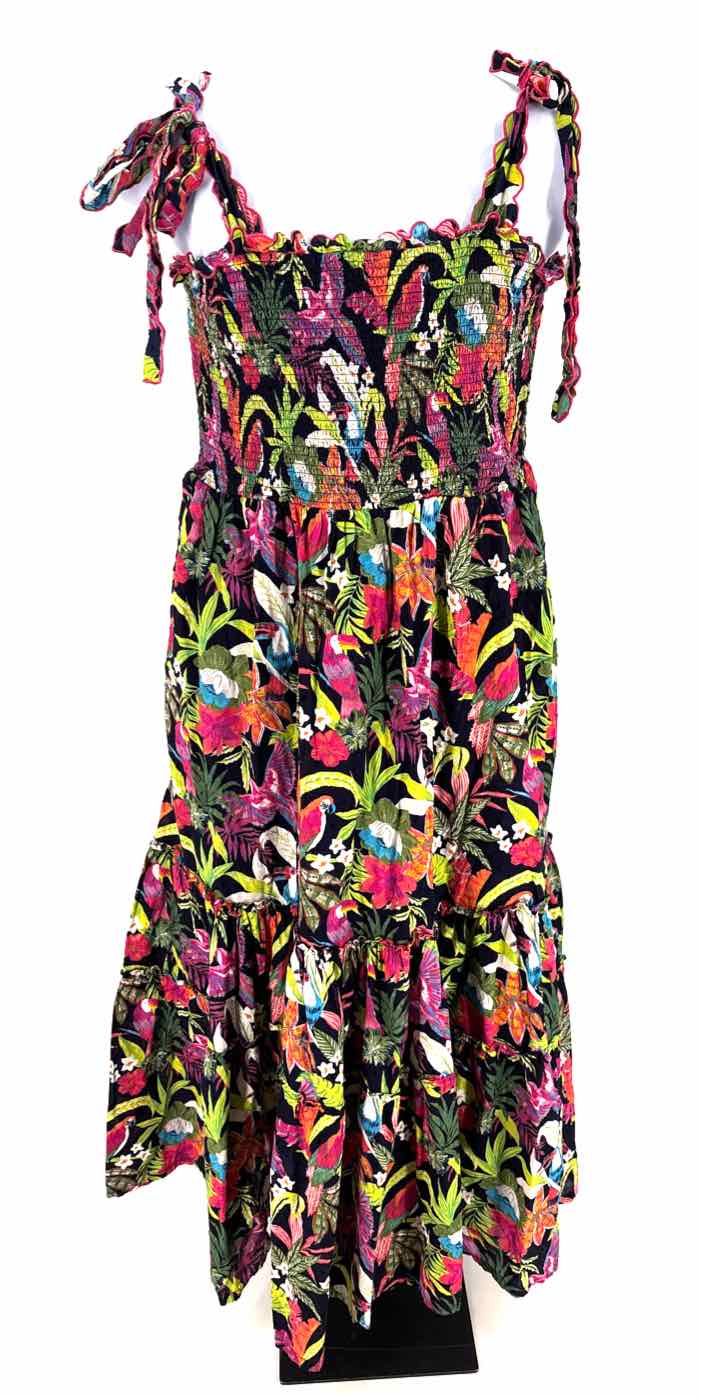 Size 1X CROWN & IVY Multi-Color Knit Dress