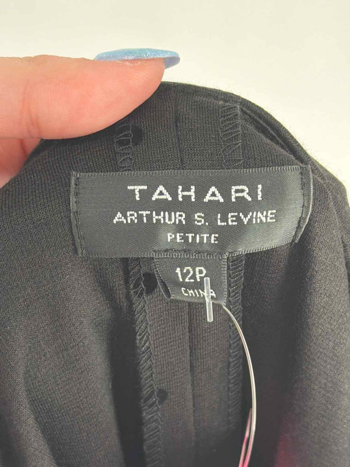 Size 12P TAHARI Black Dress