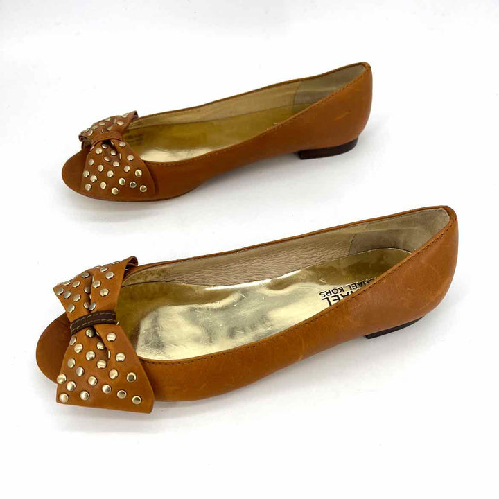 Shoe Size 7.5 Michael Kors Camel Leather Flats