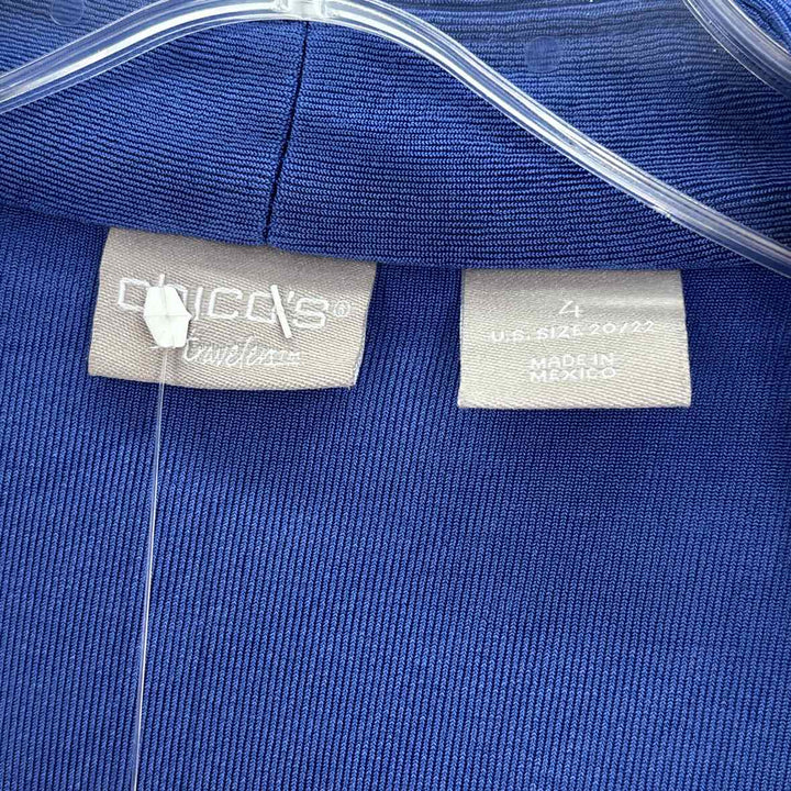 Size 1X Chico's Blue Jacket