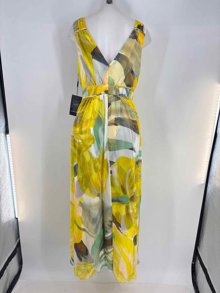 Size 8 White House Black Market Yellow Dress