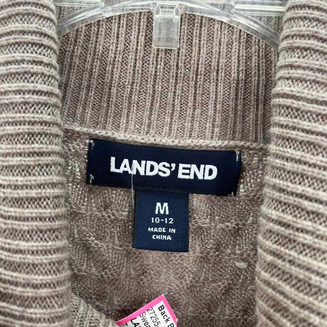 Size M LAND END Tan Sweater