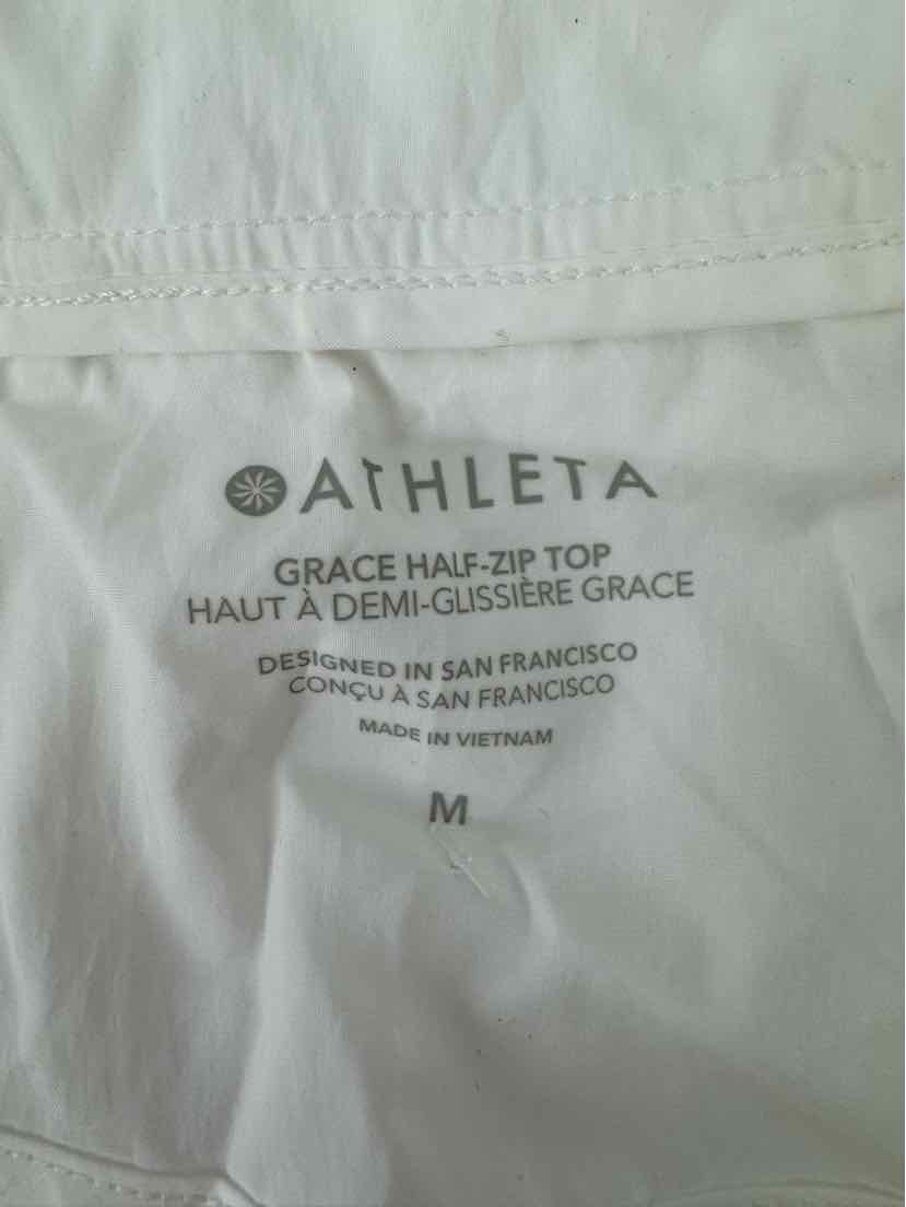 Size M Athleta White Jacket
