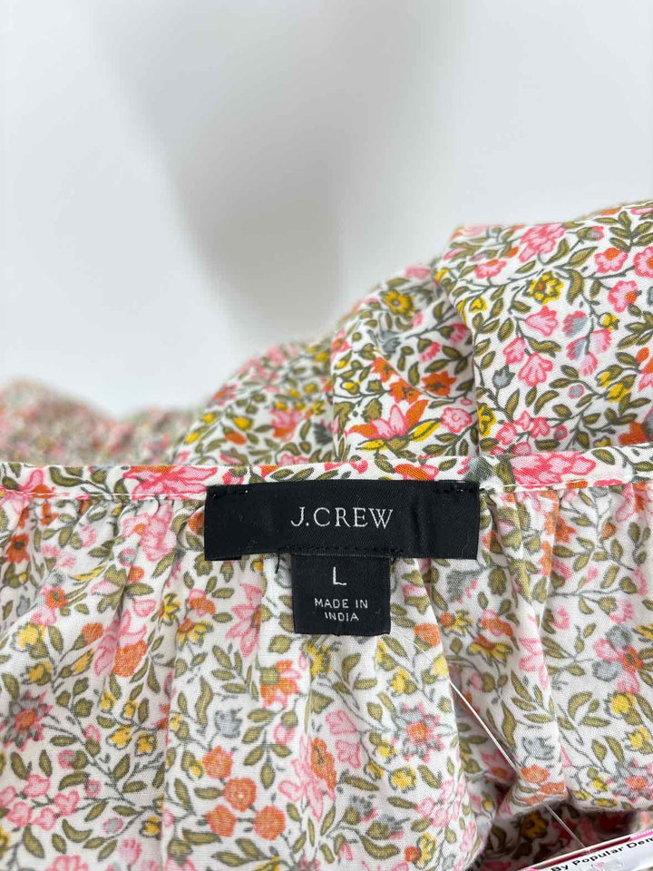 Size L J Crew Multi-Color Dress