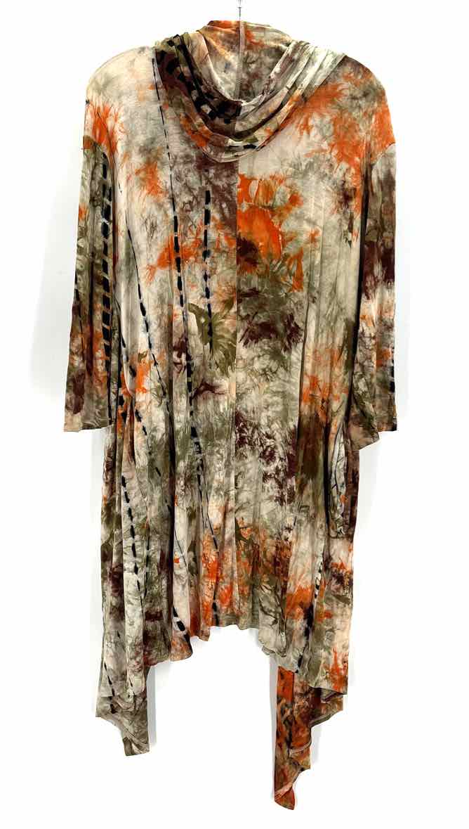 Size 1X Multi-Color Knit Cardigan