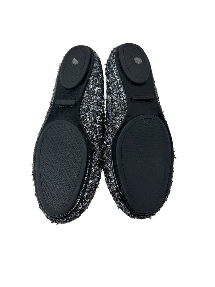 Shoe Size 9.5 Tory Burch Silver Flats