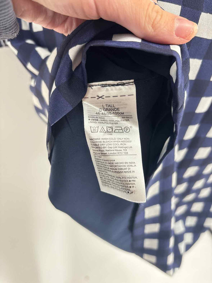 Size L Banana Republic Navy Print Dress
