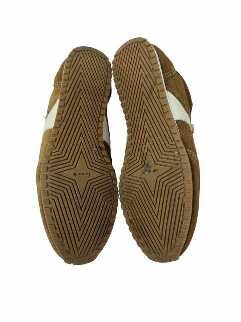 Shoe Size 7 LARROUDE Brown Suede Sneakers